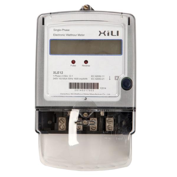 Quality Power Consumption Single Phase Energy Meter with six tariff rate , customized wholesale