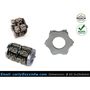 Customized EDCO Saw Parts 6pt Carbide TCT Cutters 46-55 HRC For Blastrac BMP265