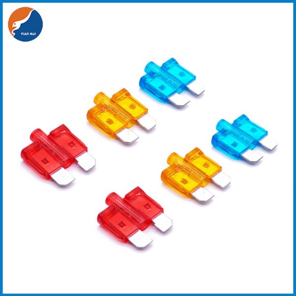 Quality 5A 10A 15A 20A 30A 40A ATO ATC 32V DC LED Blade Fuse Automotive Protection With LED Indicator wholesale