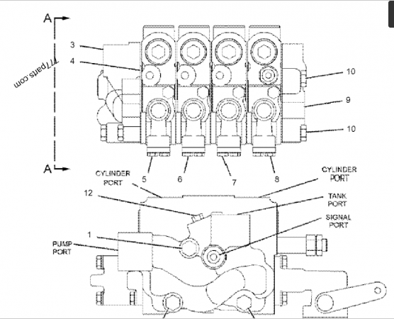 6E-3038 Hydraulic Control Valve Assy for Caterpillar 140H NA 12H NA 12H 140 12K 120H 143H Excavator Parts Hydraulic Main Valve