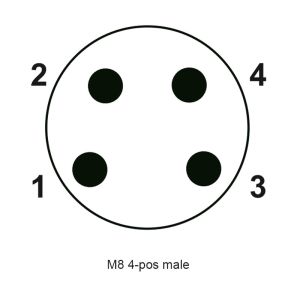 CuZn TPU Molded Cable M8 Waterproof Connector 3P IP67 A Coding For Sensor