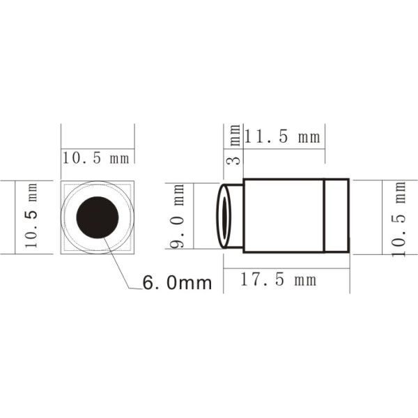 0.008Lux 520TVL Mini CCTV Camera 90degree view angle with audio