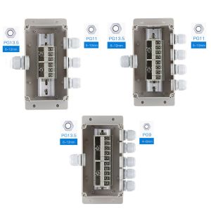 Cheap Cable Distribution Junction Box 158*90*60mm Waterproof Wall Mount With Connectors Assembly Kit for sale