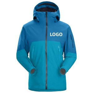Waterproof Outer Wear Apparel Mountain Sports Hiking Jacket With Full Pockets