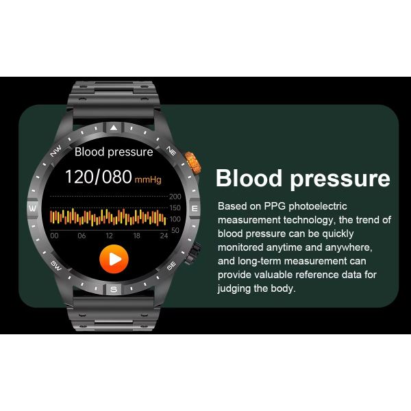 AK57 Men Smart Watch 1.43 Inch Amoled Screen BT Call Music Player Smart Watch