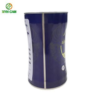 Round Shape Milk Powder Tin Can CMYK Color Eco - Friendly With FDA SGS Approval