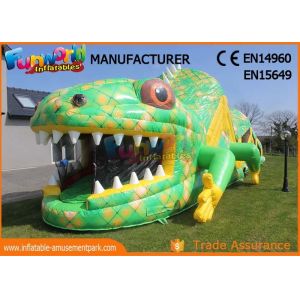 Customized Size Adult Inflatables Obstacle Course With Digital Painting