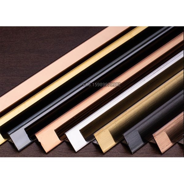 Custom Stainless Steel Trim t molding 1mm thickness 25mm Side