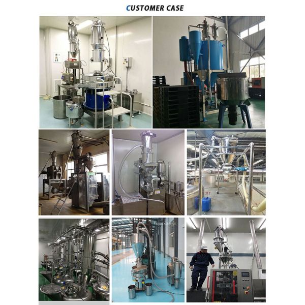 Flour Powder Cocoa Beans Conveying Machine Enclosed Pneumatic Vacuum Conveyor