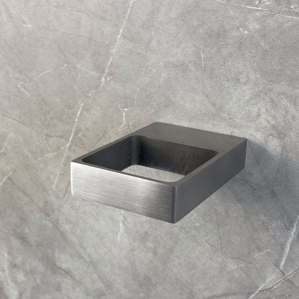 Sus 304 Single Glass Cup Toothbrush Holder Bathroom Square Tumbler Holder