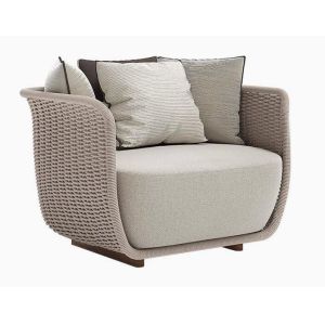 Three seater Rope Sofa Set Weather Resistant Durable For Gardens Courtyards