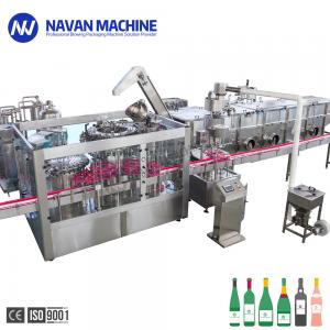Cheap 8000-9000BPH Small Glass Bottle With Aluminum Cap Washing Filling Capping Machine for sale