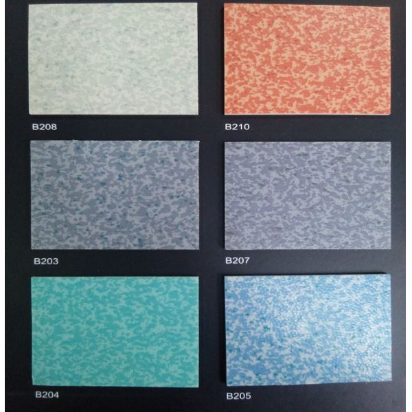 Colored PVC Floor Covering Thickness 2.0mm Anti - Corrosive Feature