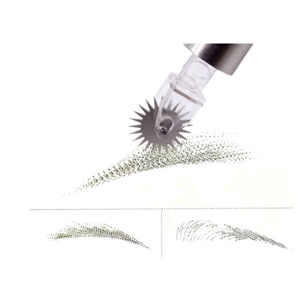 New Tattoo Semi-permanent 8MM/6MM Microblading Roller Fog Eyebrow Gear Needle, For Line Eyebrow Fog Eyebrow