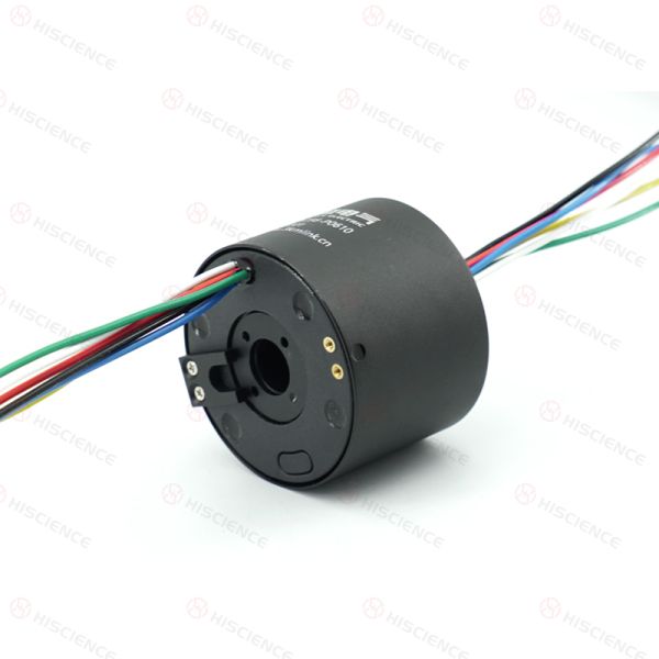 Through Bore Slip Rings 6 Circuits 10A for Continuous Electrical Power Transfer