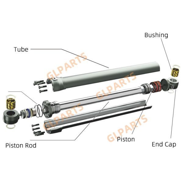 SK130LC Excavator Hydraulic Cylinder 2438U11334F1US1 2438U1133F1US1 2438U1132F1US1