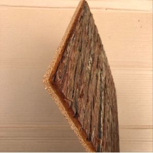 300*300mm Standard Size Frist-Layer Fir Bark tiles with Cork Back for Wall