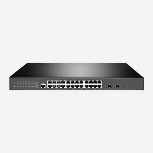 Cheap 400W Layer 2+ 24 Port Gigabit Switch Steel Shell Heat Dissipation for sale