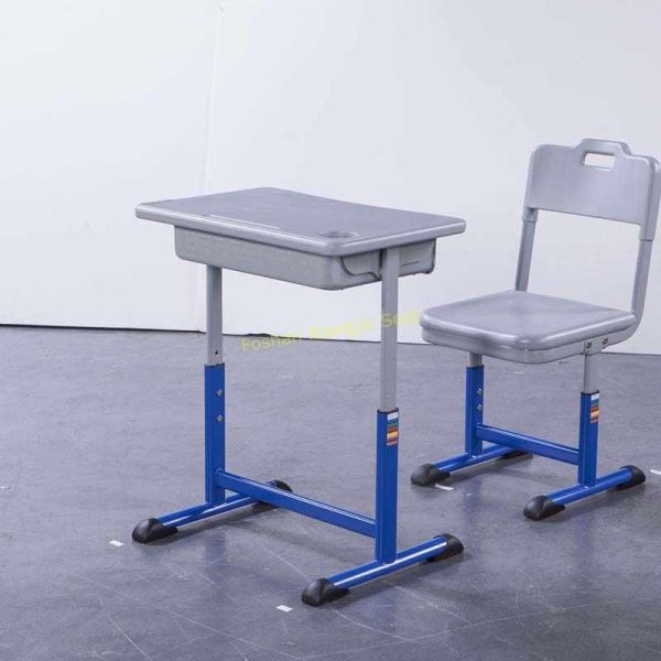 Quality Adjustable Iron Aluminum Student Desk And Chair Set Lead - Free Powder Coating Enviornmental wholesale