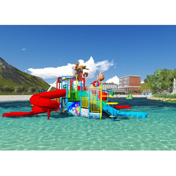 Water Pool Toys Theme Park Concept Design Customized Aqua Playground With Dump