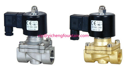 Two Ways Solenoid Valve Water Fountain Equipment Underwater Type AC24V SS And