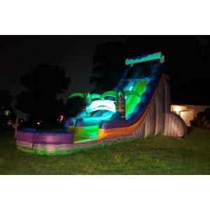 Custom Design Inflatable Water Slide With LED Light For Rental Business