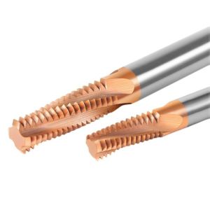 CNC Machine Full Teeth Threading End Mill 4 Flutes For Aluminum And Steel
