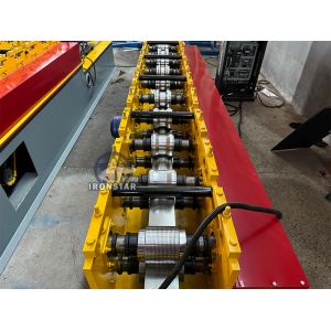 Omega profile roof batten roll forming machine in Egypt Top hat roll forming