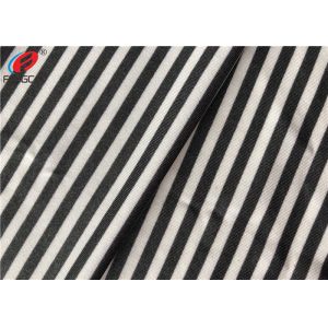 Striped Printed 4 Way Lycra Weft Knitted Fabric Polyester Spandex Fabric For T -