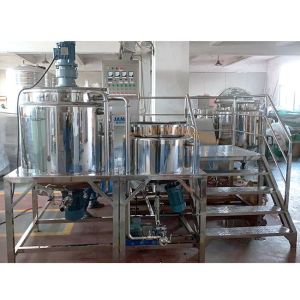 3 Layers Lotion Homogenizer Emulsifier Mixer With Circulation System