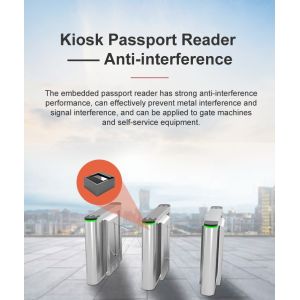 Smart Scanner for Access Control 500DPI Optical Resolution CMOS Passport and ID