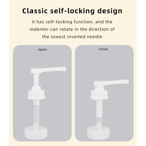 UKPACK'S 54-410 Plastic Sauce Pump 10ml 15ml 20ml 30ml Food Grade Dispenser Pump
