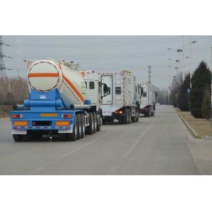Sinotruck 30 Tons Semi - Trailer For DR CONGO Project Latex Matrix Emulsion
