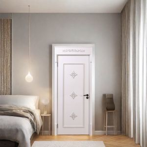 Cheap Modern and Durable WPC Interior Door for Residential and Commercial Direct Selling Formaldehyde-Free and Low Maintenance for sale