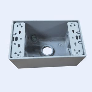 1/2" 3/4" Holes Waterproof Terminal Box Grey PVC Coated UL Listed