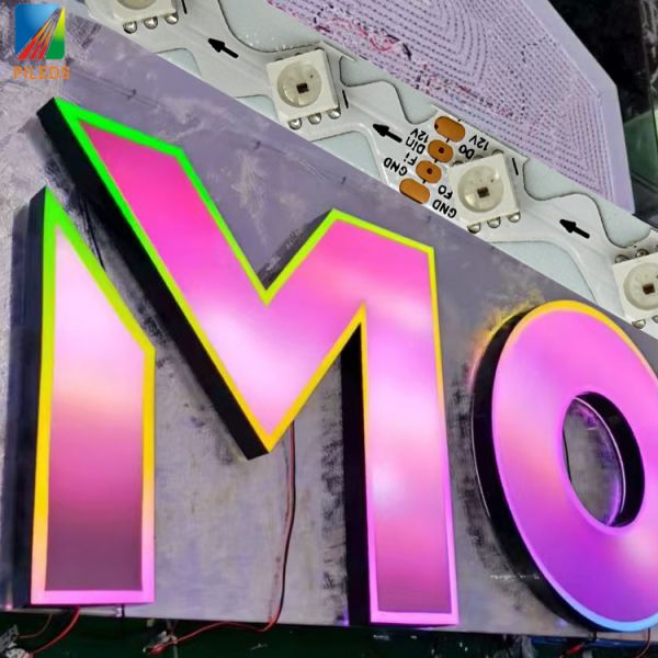 PILEDS S Shaped Zigzag BENDABLE 12V Smart IC Pixel Addressable RGBW RGB Sign