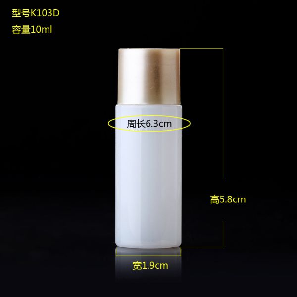 PET Travel Containers For Face Creams , 10ML Travel Kit Bottle Set