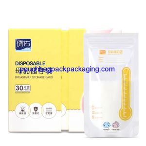 Cheap Breast Milk Bags Thermal Sensor Shows when Milk is Frozen, Cold or Hot for sale