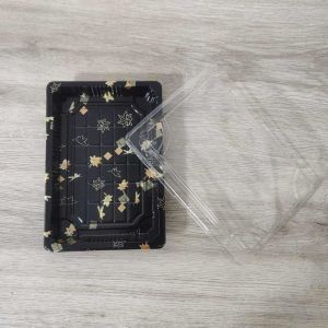Disposable Japanese Plastic Fish Shaped Sushi Packaging Serving Tray Biodegradab