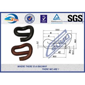 Oxide Black Elastic Rail Clips 60Si2MnA E Clamps For Railway System