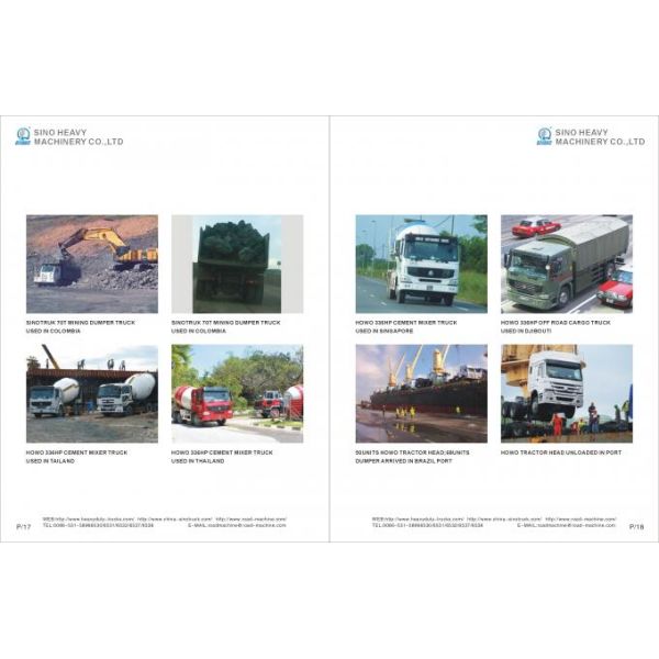 Safe Sinotruk Howo Tipper Heavy Load Truck Low Oil Consumption