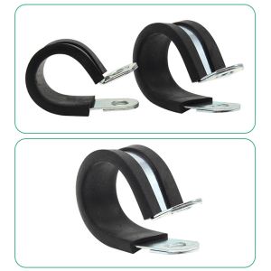 Insulated 3/16 Inch Brake Hose Clips Brake Line Mounting Clamps