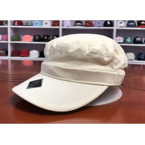 Flat Top Military Cap Medium/Custom Crown All Seasons Solid/Custom Military