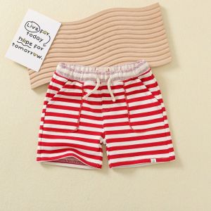 China Hot Sale Baby Clothing Shorts Drawing Pant Solid Color 100% Cotton Summer OEM Service Unisex Straight Knitted Plain Dyed on sale