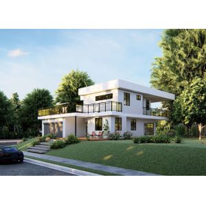 Cheap Easy Installation Light Steel Structure Ready-Made Home With 2PAC Cabins And Stone Countertop for sale