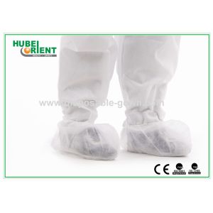 Cheap Dustproof Disposable Nonwoven Shoe Covers With Elastic Rubber Opening for sale