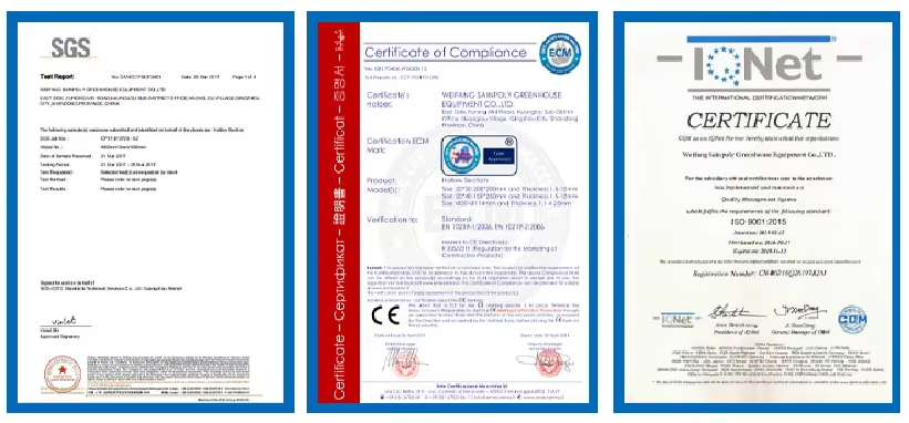 Easy To Assemble Multi Span Greenhouse For Growing Vegetables And Flowers