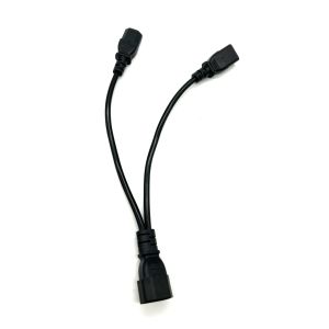 Y Type Splitter Power Adapter C14 To C13*2 220V Extension Cables C14 Plug