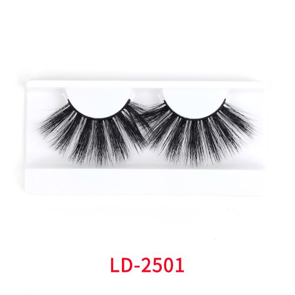 Quality 3D Handmade 25mm Faux Mink Lashes With Synthetic Fibres wholesale