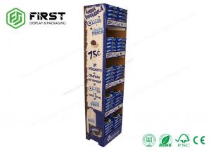 China Snack Corrugated Cardboard Displays Racks , Cardboard Pop Up Display For Chocolates on sale